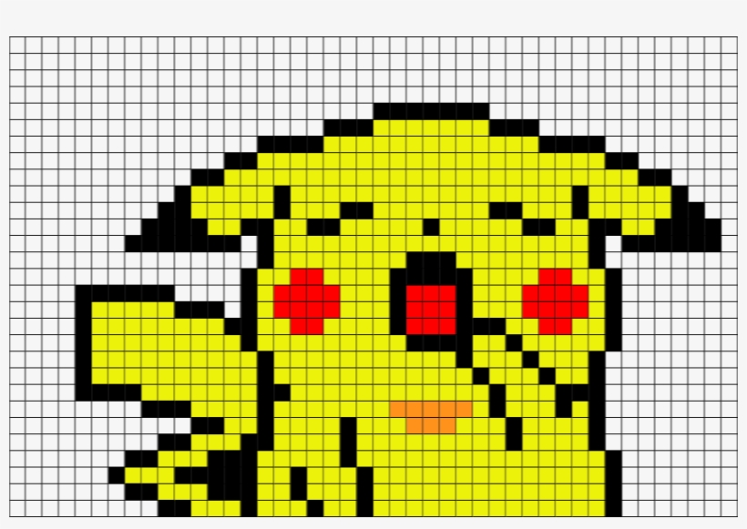 Sleepy Pikachu Pixel Art, transparent png #3342173