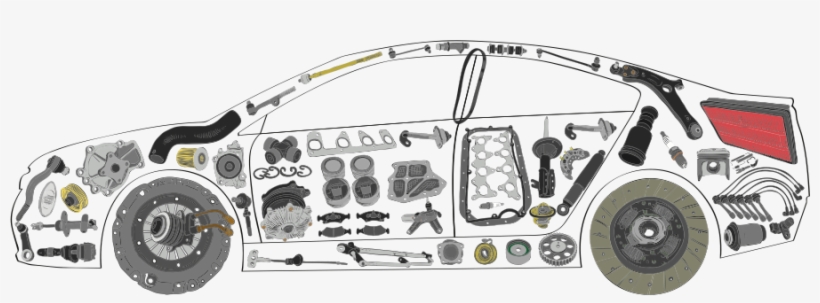 Car Spare Parts - Amazon Car Parts, transparent png #3342401