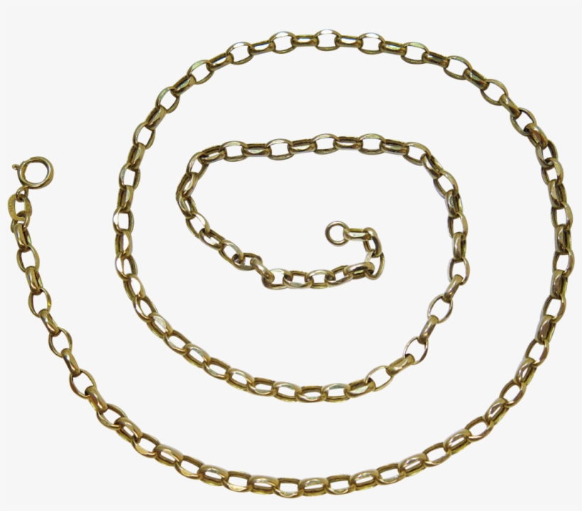 Chunky Gold Link Necklace - Necklace, transparent png #3342867