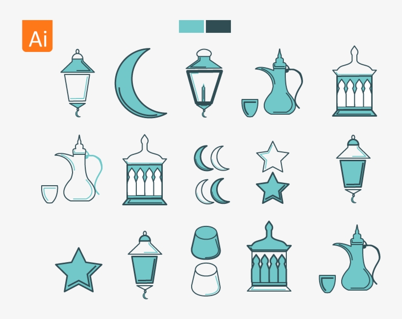 Ramadan Kareem Icons - Ramadan Kareem Icones Png, transparent png #3344460