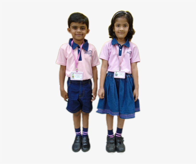 However Children Are Allowed To Come In Special Casual - School Children With Uniform Png, transparent png #3344531
