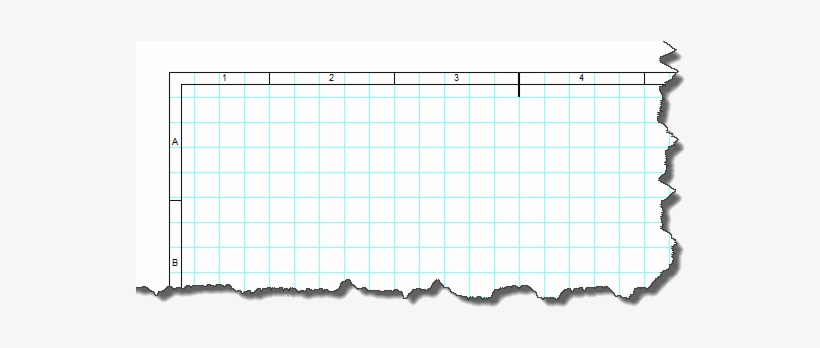 Reference Grid Serves For Better Orientation In Large - Souřadnicová Síť Na Výkrese, transparent png #3344738