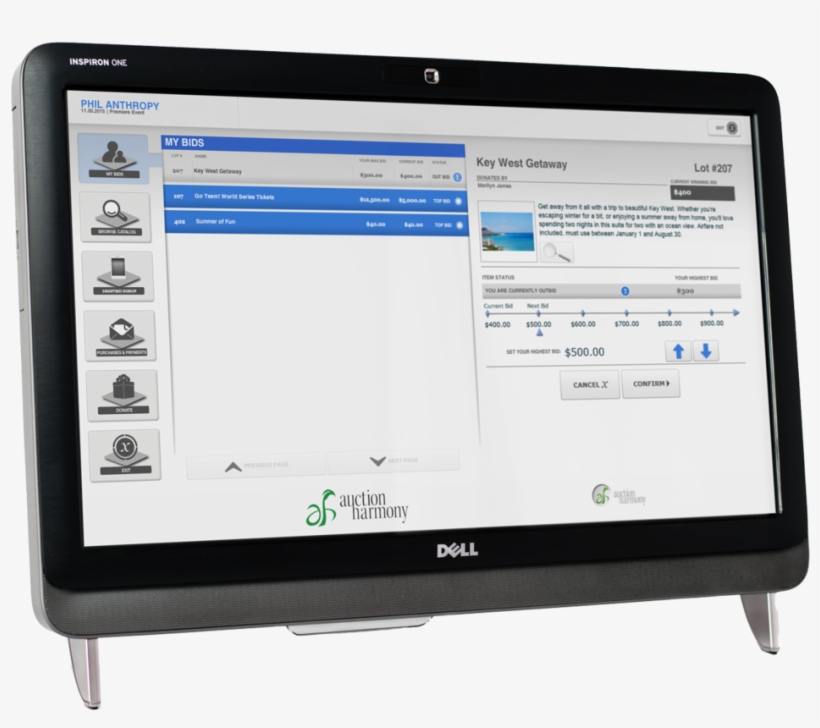 Technology Auction Touch Screen Kiosk My Bids - Bidding, transparent png #3345116