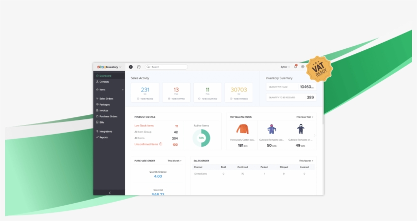 Inventory Management - Zoho Inventory - Gst Accounting Software, transparent png #3345248