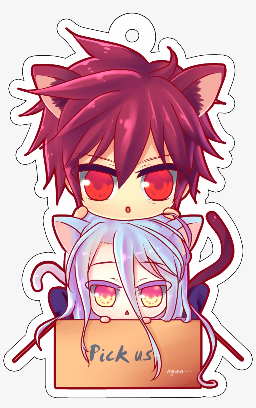 Chibi-neko Sora & Shiro [no Game No Life] - Sora No Game No Life Chibi Png, transparent png #3345889