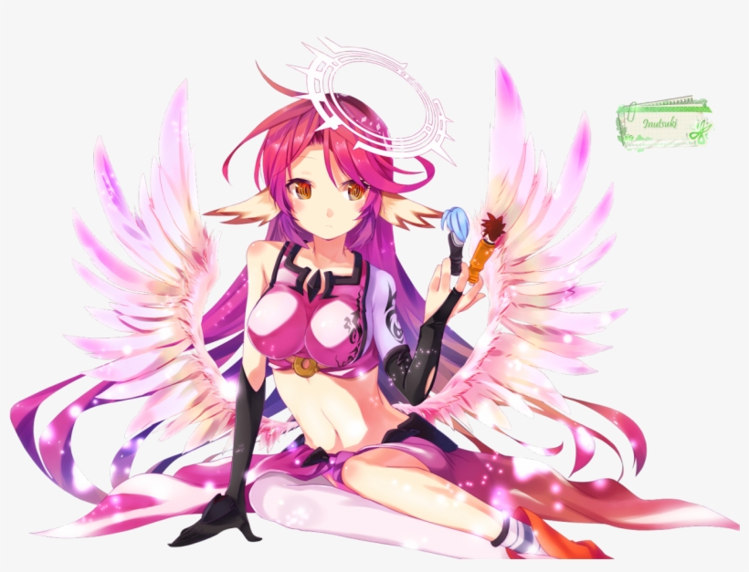 Jibril Shiro No Game No Life Ngnl Anime Manga Art Anime - No Game No Life Jibril Halo, transparent png #3346025