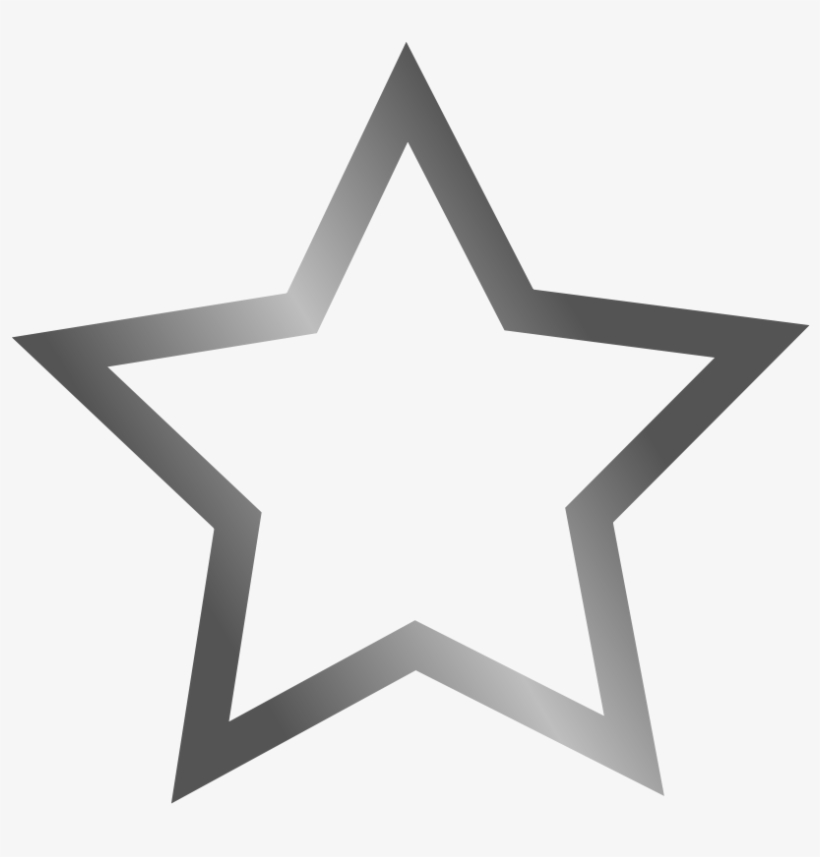 Outlined Star Icon Png Clip Arts - Clip Art Star Shapes, transparent png #3346759