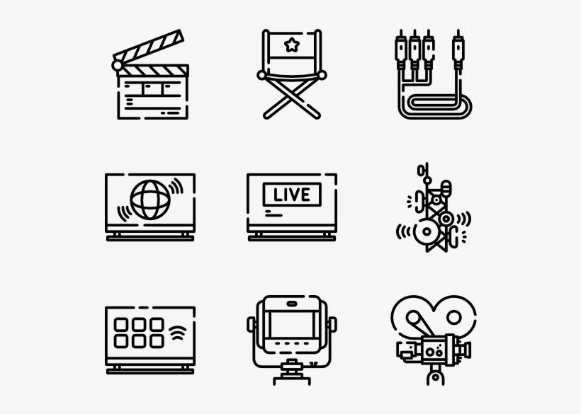 Television - Actions Icon, transparent png #3346970