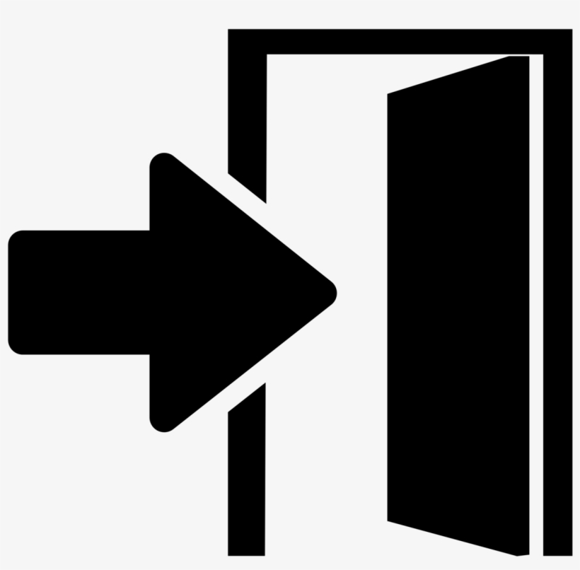 Register - Open Door Icon Png White, transparent png #3347607