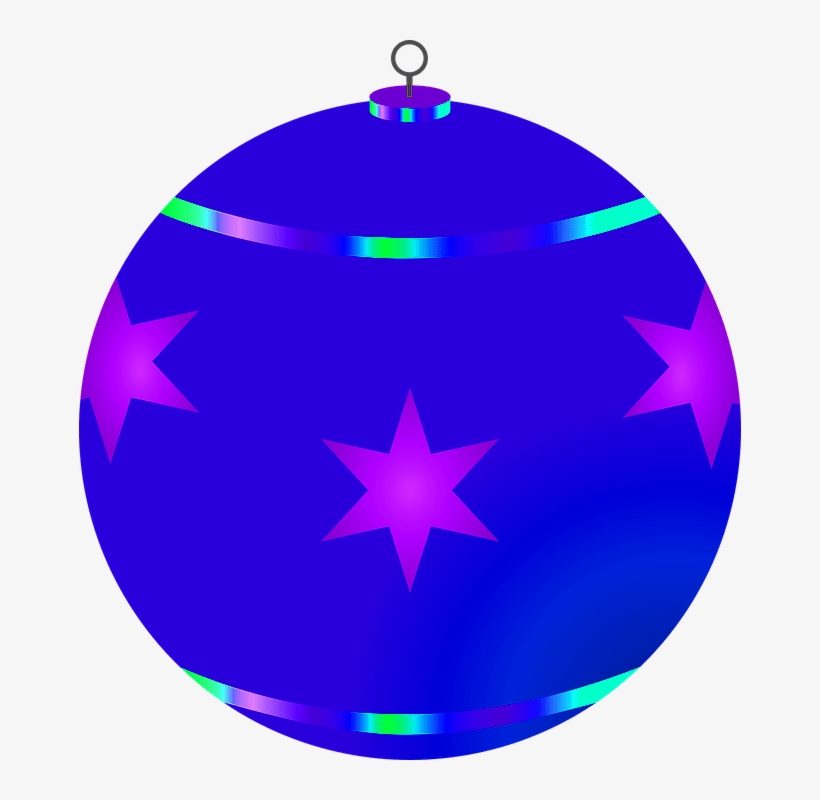 Blue Christmas Tree Bauble Transparent Background Christmas - Christmas Tree, transparent png #3348455