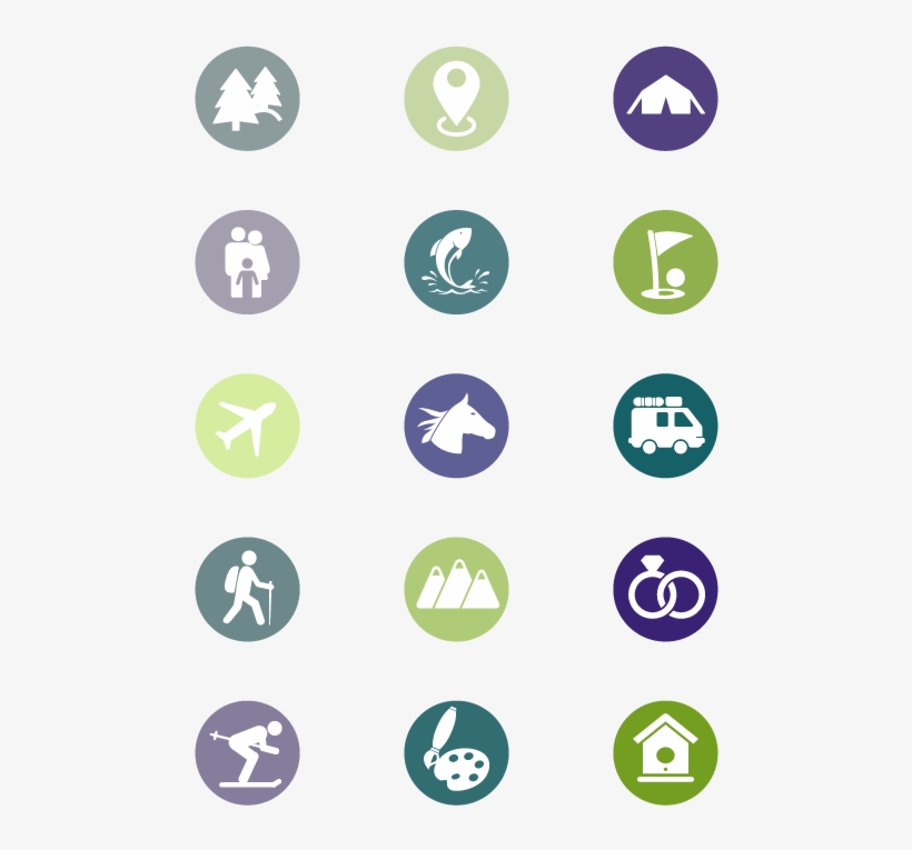 Outdoor Enthusiasts Destination Travel National & State - Circle, transparent png #3349118