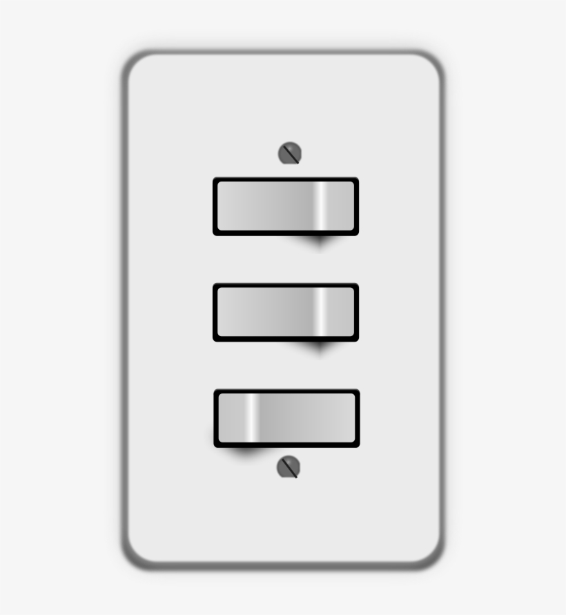 How To Set Use Light Switch, 3 Switches Icon Png - Light Switch Clip Art, transparent png #3349164