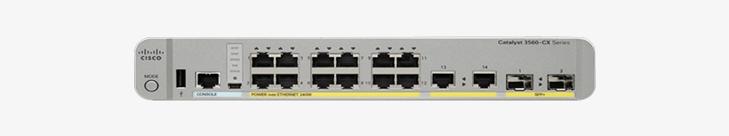 Compact Lan Switches - Cisco Catalyst 3560cx-12pc-s Switch - 12 Ports - Managed, transparent png #3349253