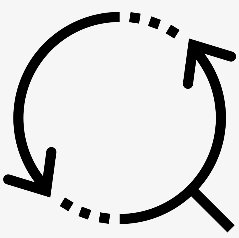 There Are Two Curved Lines With Arrows At One End And - End To End Icon Png, transparent png #3349951