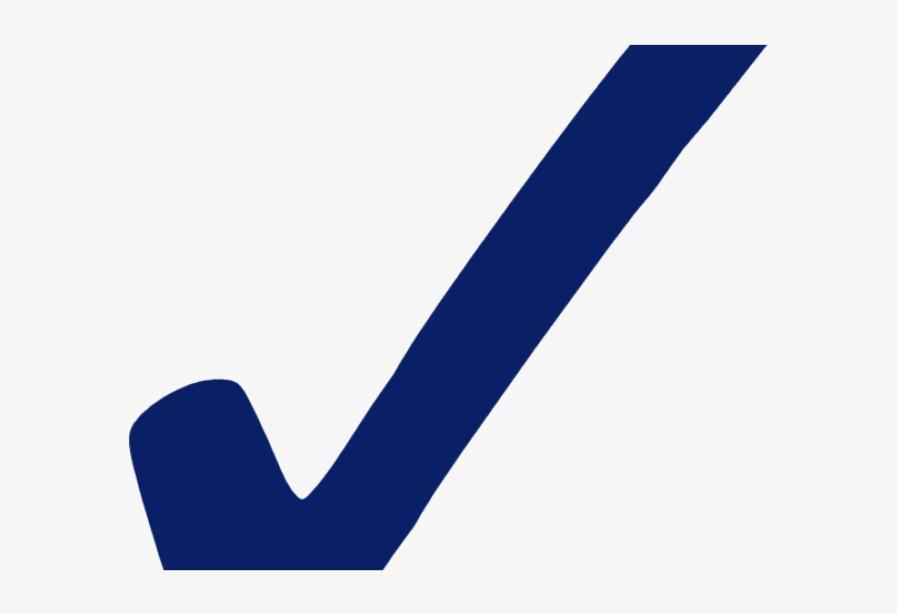 Blue Checkmark - Check Mark, transparent png #3350339