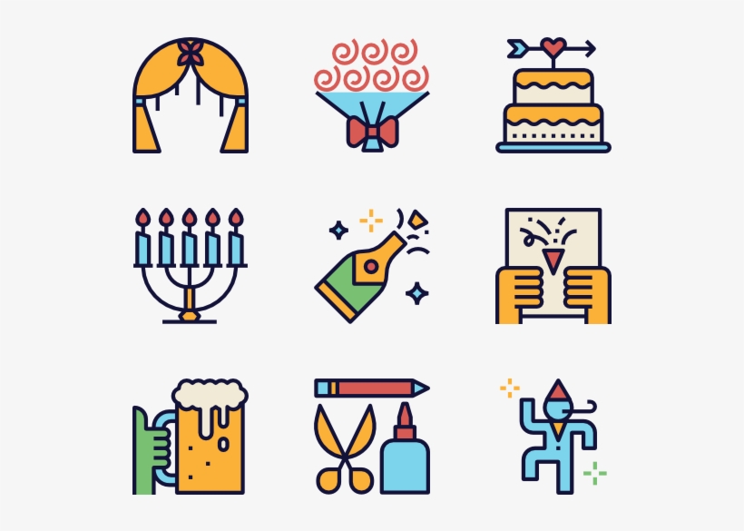 Celebration 36 Icons - Amusement Park Icons, transparent png #3350496