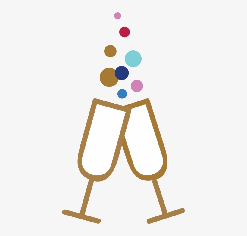 Civ-icon - Champagne Glasses Icon, transparent png #3350535