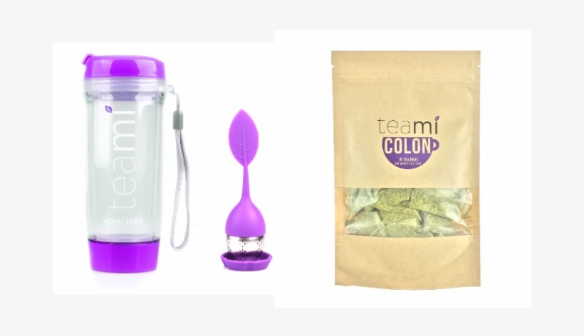 Colon Tea Detox Blend & Purple Tea Infuser Plastic - Teami Tumbler, transparent png #3352952
