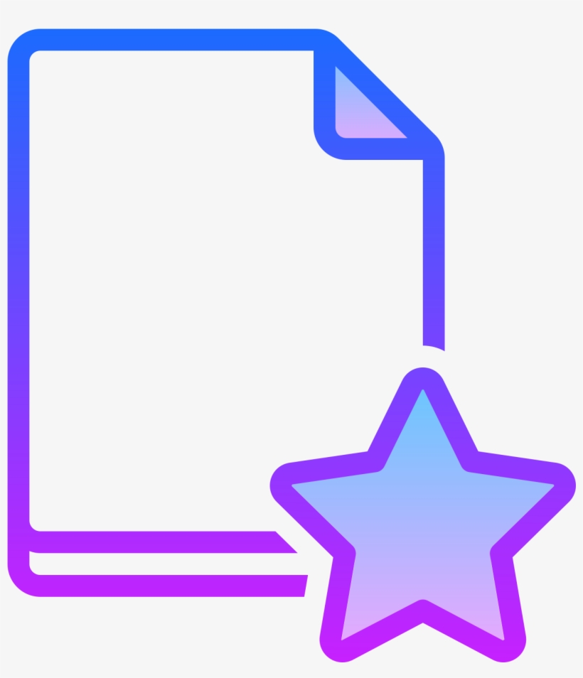 Bookmark Page Icon - Star Shape Blue Png Transparent - Free Transparent ...