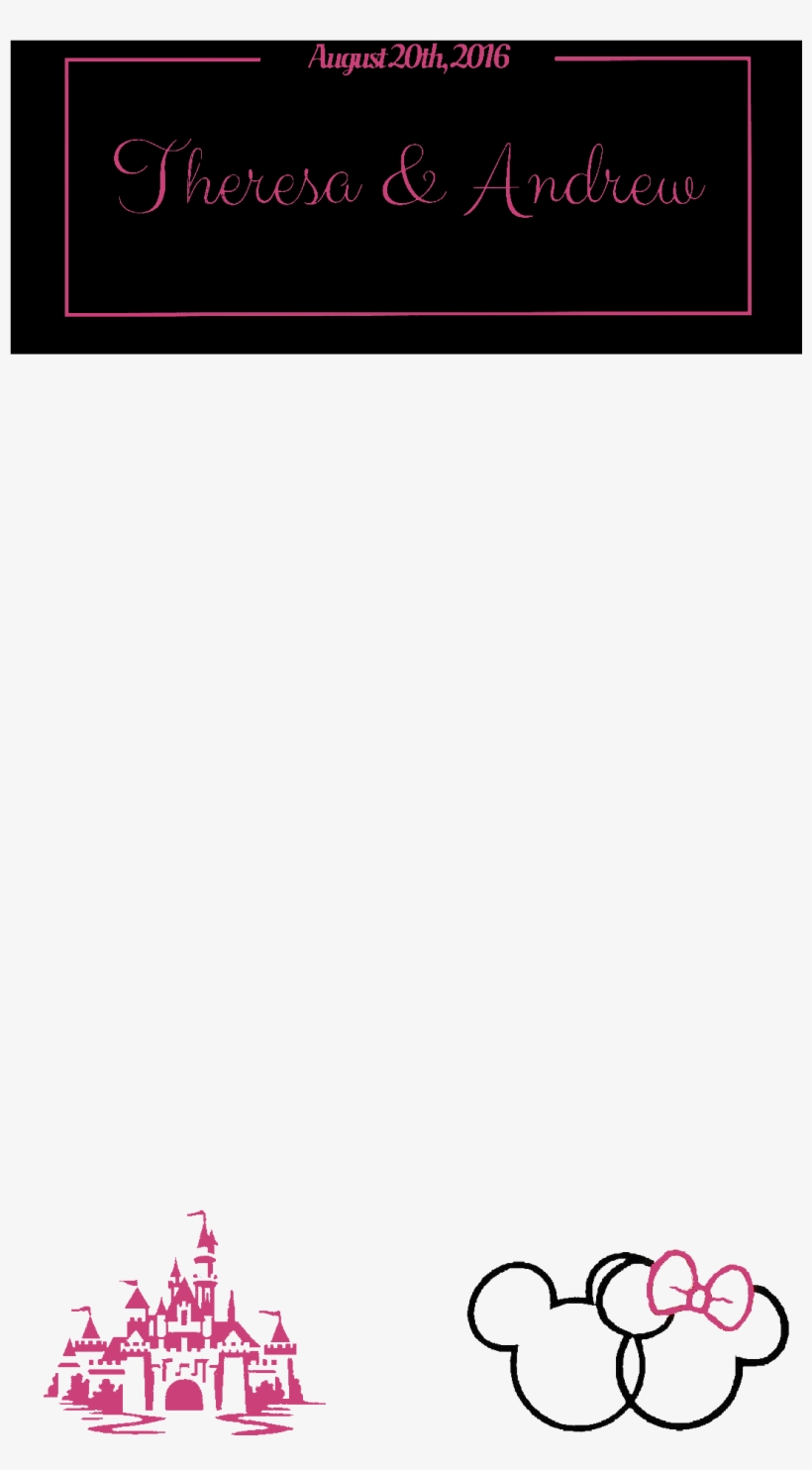 Disney Wedding Geofilter - Mickey Mouse, transparent png #3353622