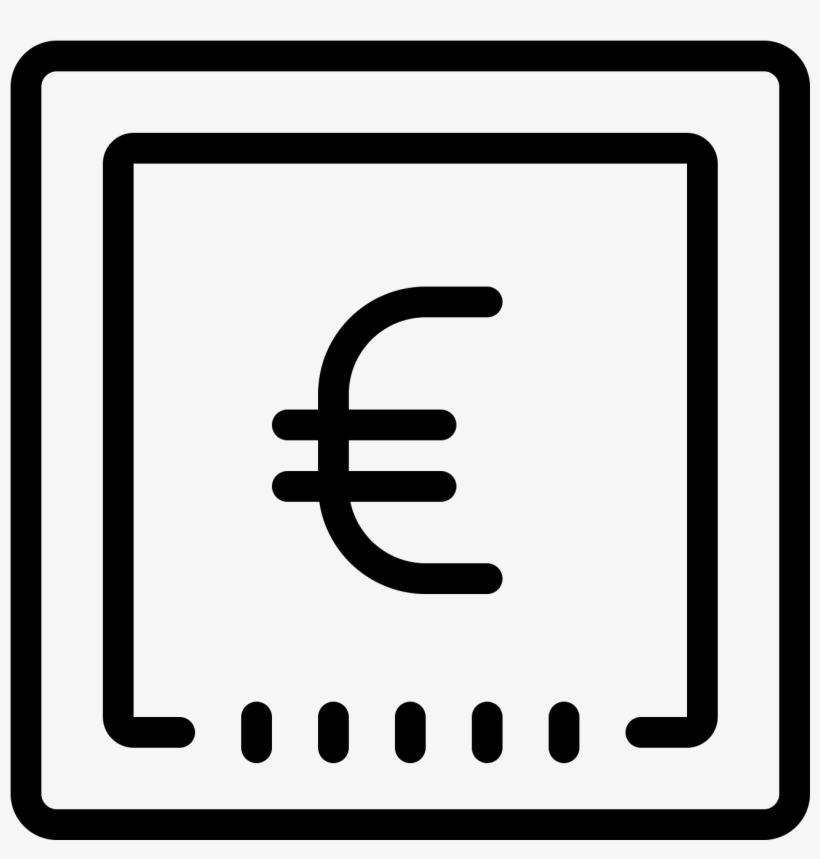 Banque Euro Icon - Photoshop Icon Black And White, transparent png #3353705