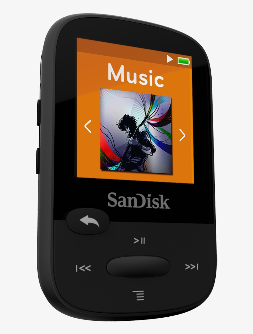 Sandisk® Clip Sport Mp3 Player - Sandisk Clip Sport - 4 Gb - Yellow, transparent png #3353798