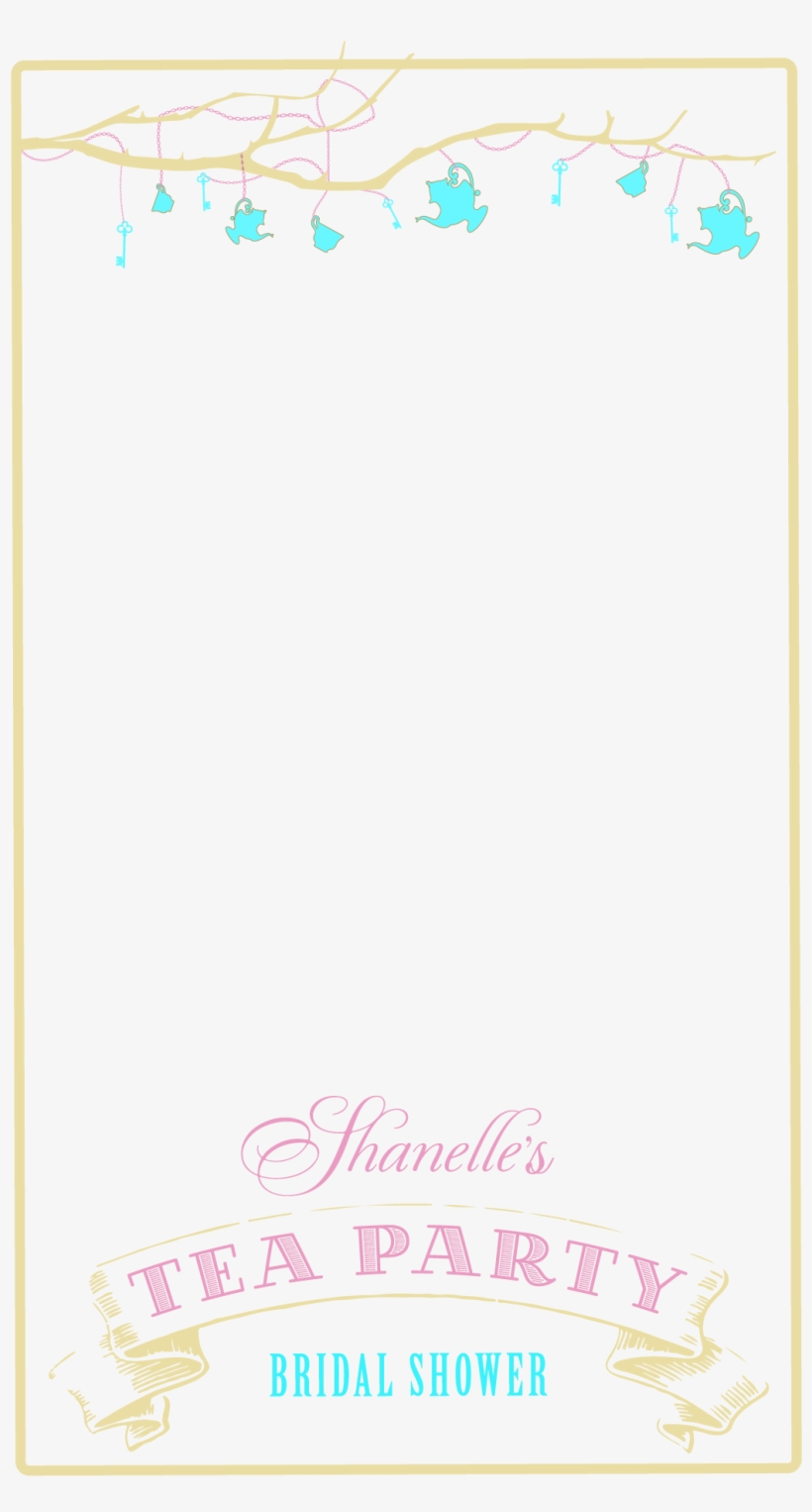 Geofilter Template Shanelle Bridalparty - There Lived A Hobbit Canvas Print - Small, transparent png #3353836