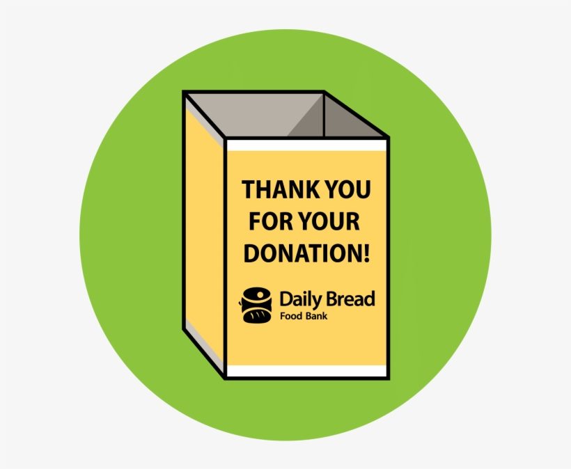 Daiily Bread's Donation Bin Icon - Daily Bread Food Bank, transparent png #3354352