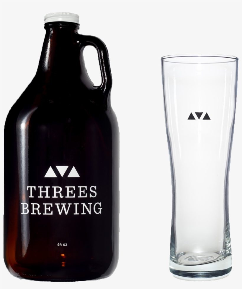 Growler And Glass V=1533243307 - Design, transparent png #3354555