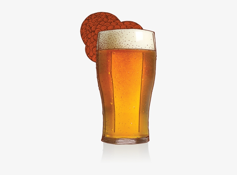 On Tap Glass - Lager, transparent png #3354644
