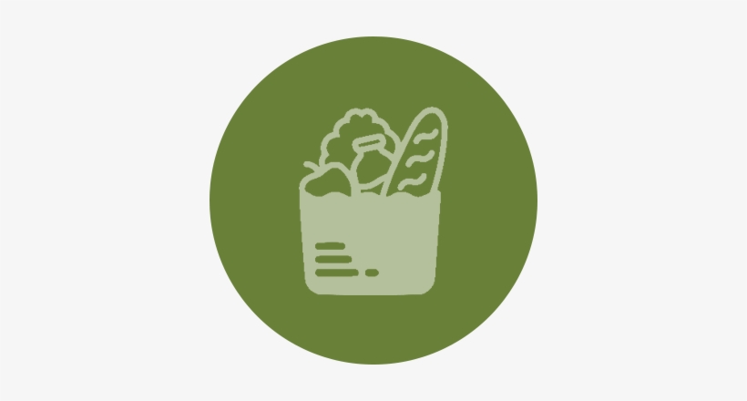 Grocery Icon Green - Food, transparent png #3355073