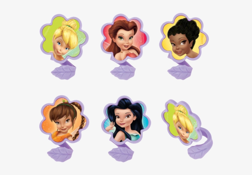 Tinkerbell Cupcake Rings - Tinkerbell And Friends Cupcake Topper, transparent png #3355149