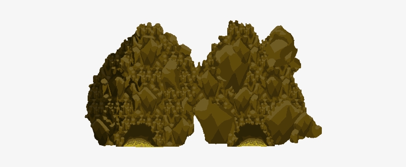Rocks Attempt - Rocks Mountains Pixel Art, transparent png #3355498