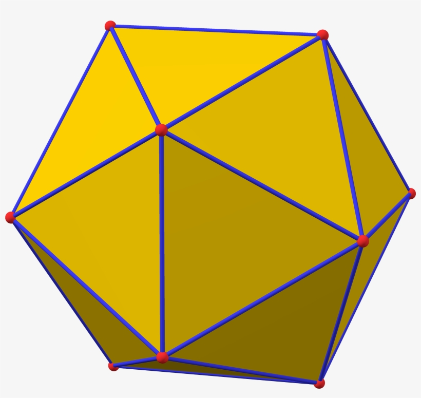 Polyhedron 20 Big - Icosahedron Dodecahedron, transparent png #3355605