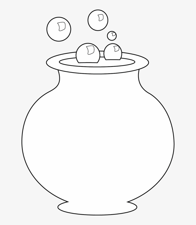 Free Cauldron Digital Stamp - Outline Of A Cauldron, transparent png #3355866