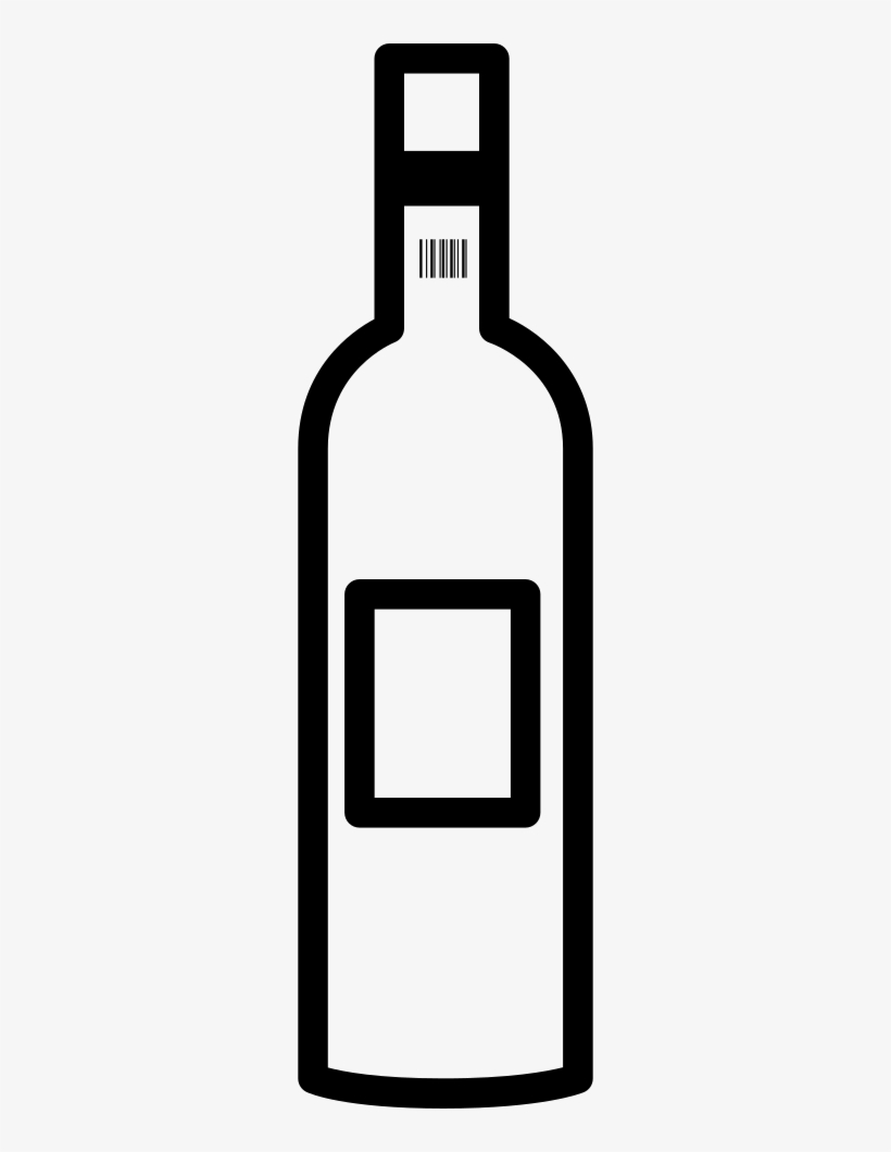 Wine Bottle Outline - Costabella Tropical Beach Hotel, transparent png #3355887