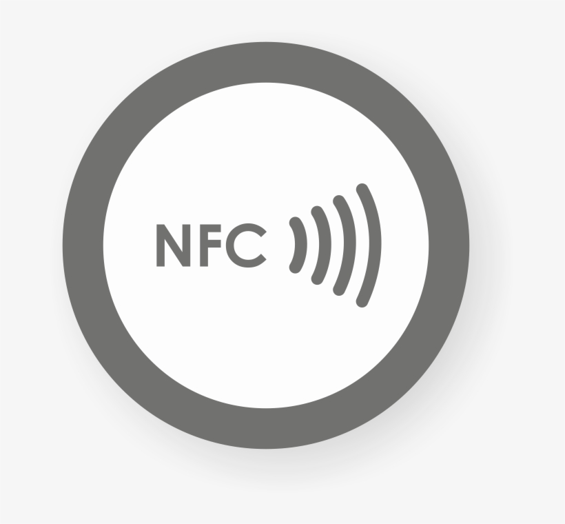 Picture Of Nfc Sticker 50mm With Border, - Nfc Logo Png Transparent, transparent png #3358149