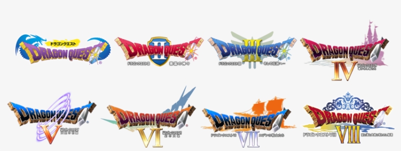Something Interesting About The Dqi And Dqxi Logos - Dragon Quest All Logos, transparent png #3360521
