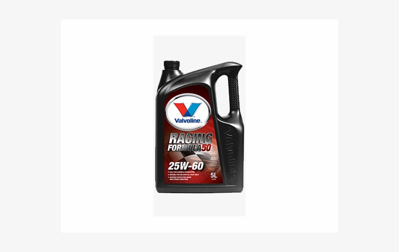 Racing Formula - Valvoline Racing Formula 50 Engine Oil 5l 1045.05, transparent png #3361023