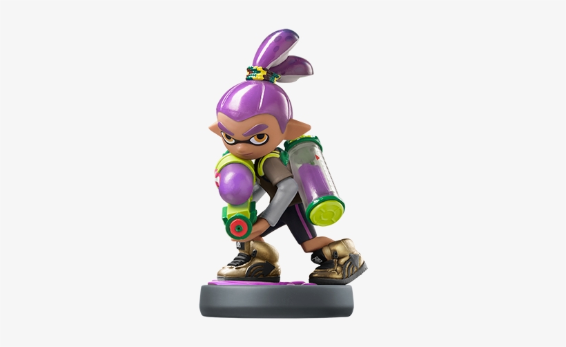 Amiibo Fond D'écran Entitled Inkling Boy Amiibo - Inkling Boy Amiibo Purple, transparent png #3361041