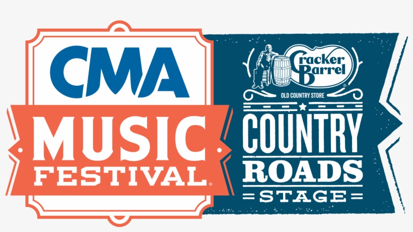 Fest17 Cracker Barrel Country Roads Stage Logo - Cma Music Festival Logo, transparent png #3361261