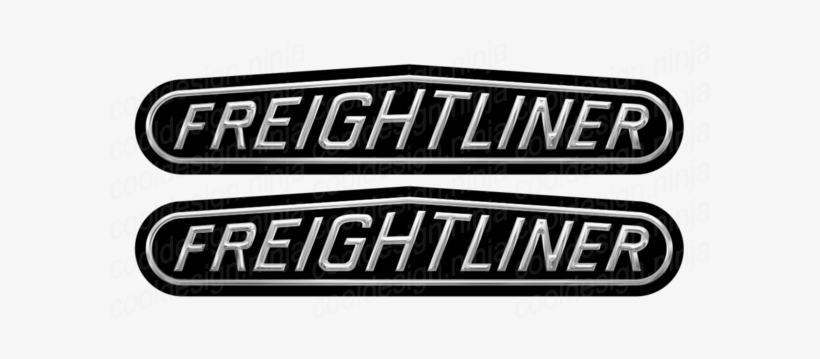 2-pack Of 10" X 2" Freightliner Decals - Freightliner Decals, transparent png #3361826