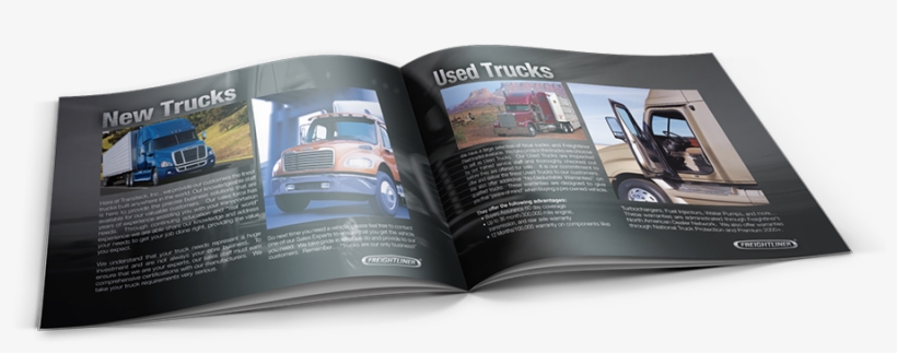 Freightliner Brochure Mockup - Brochure, transparent png #3362372