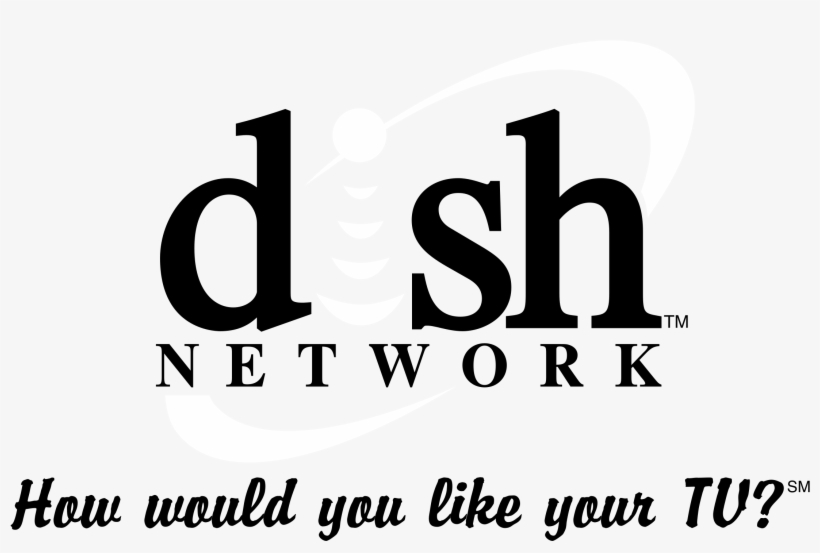 Dish Network Logo Black And White - Dish Network Logos, transparent png #3362768