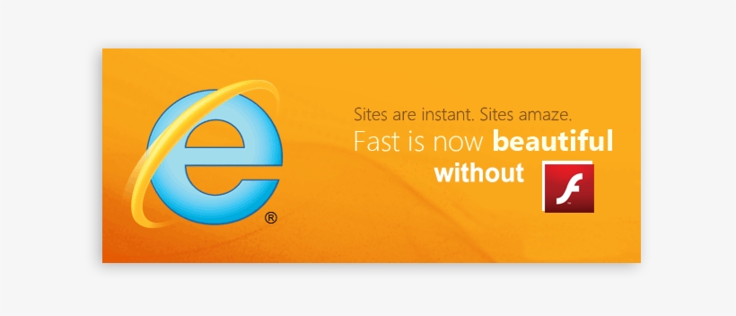 Internet Explorer 10 Ditches Flash - Adobe Flash Player, transparent png #3363847