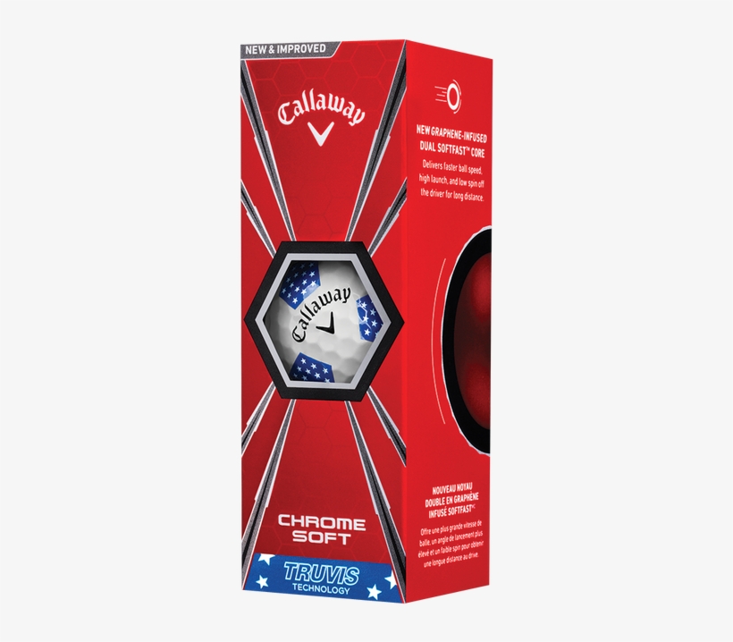 Callaway Chrome Soft Truvis Stars & Stripes Golf Balls - Callaway, transparent png #3364153