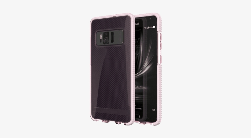 Front And Back - Tech21 Evo Check Case For Zenfone Ar, Clear/white, transparent png #3364564