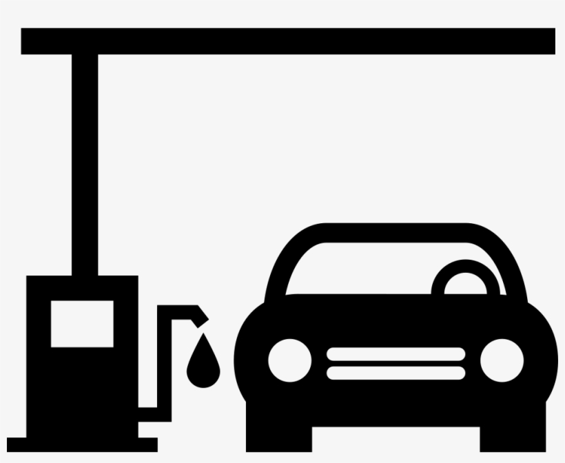 Car In A Gas Station Comments - Estacion De Servicio Icono, transparent png #3364726