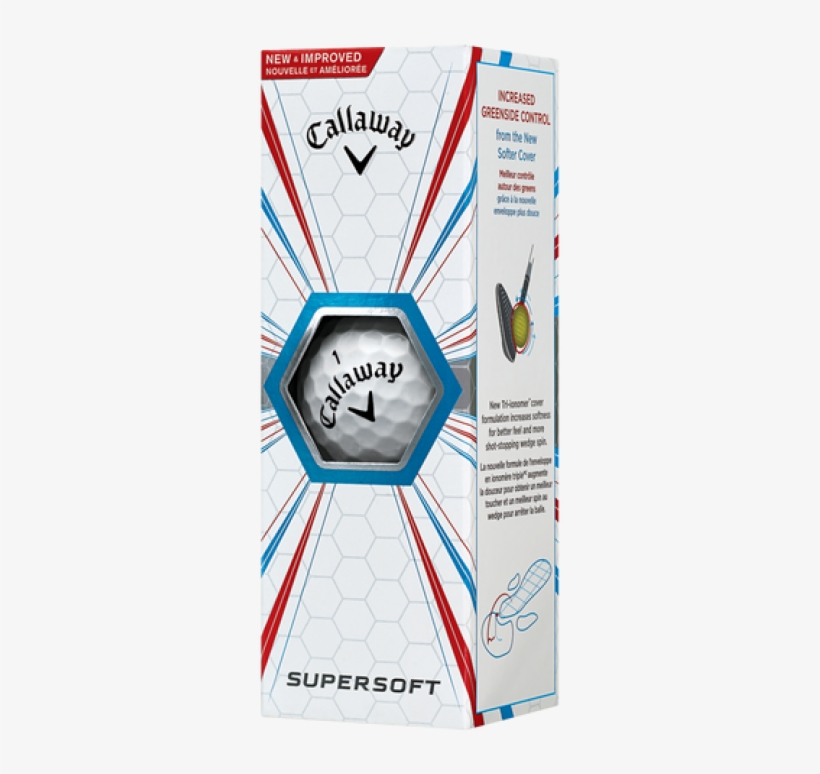 New 2017 Callaway Supersoft Golf Balls - Callaway Supersoft Sleeve, transparent png #3364798