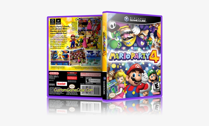 Mario Party 4 Front Cover - Mario Party 4 Gamecube, transparent png #3365234